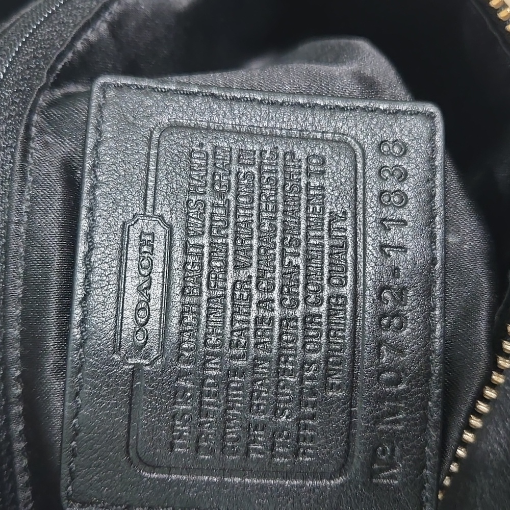 SALE* Coach Soho Black Leather Hobo Bag 11828 EUC - Picture 8 of 16
